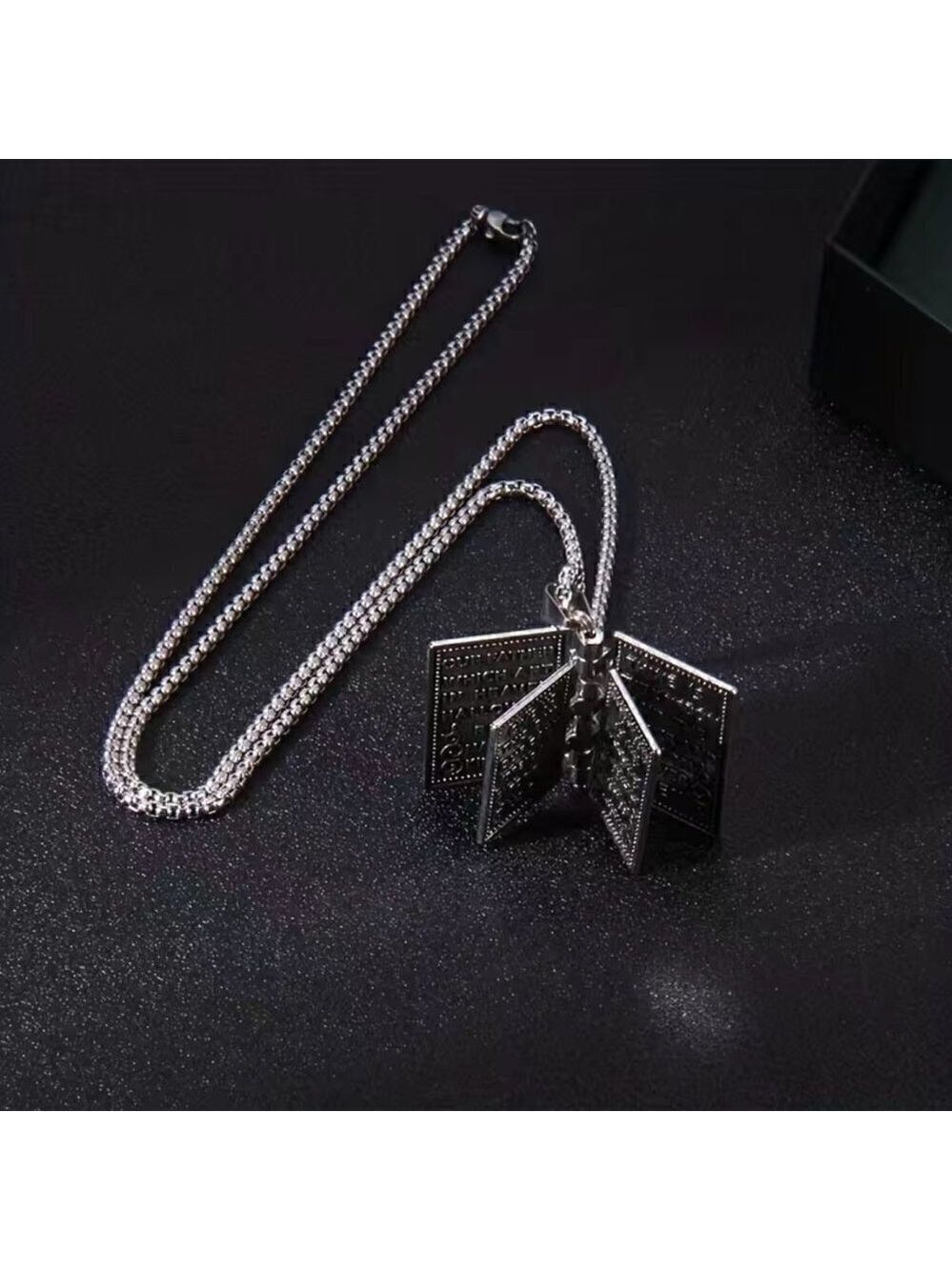 Holy Bible with The Lord's Prayer Necklace / Pendant #858 - Picture 9 of 16